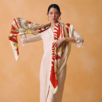 レッド - レディス, スカーフ、ショール＆マフラー, カシミアストール